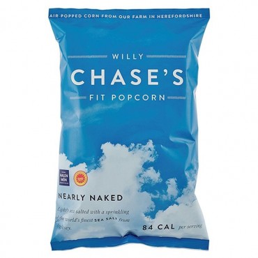 Willy Chase Nearly Naked Lightly Sea Salted Popcorn 17g
